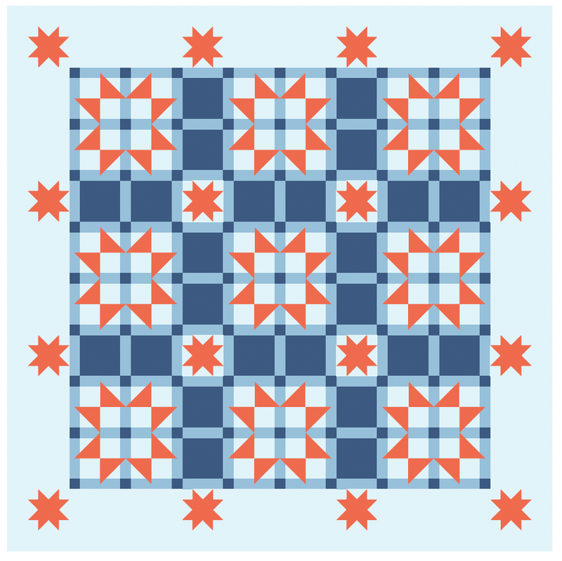 Tartan Star Quilt Pattern