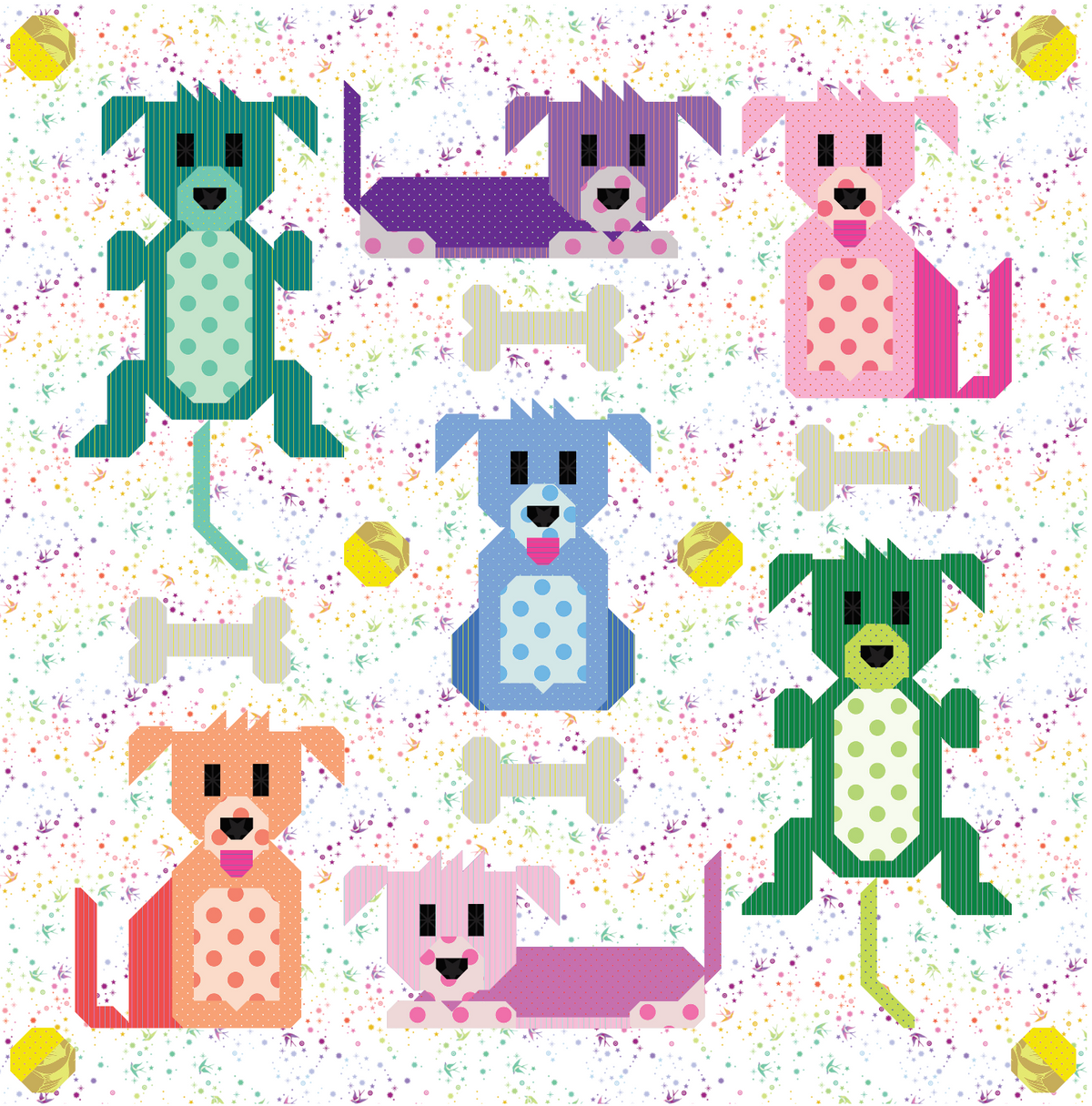 Tail Wags - A Puppy Quilt Pattern