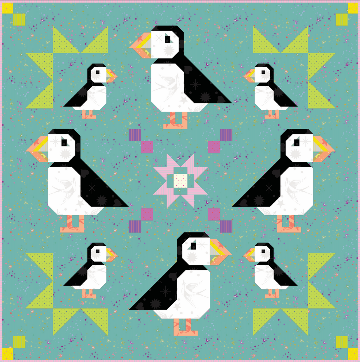 Puffin Star Quilt Pattern
