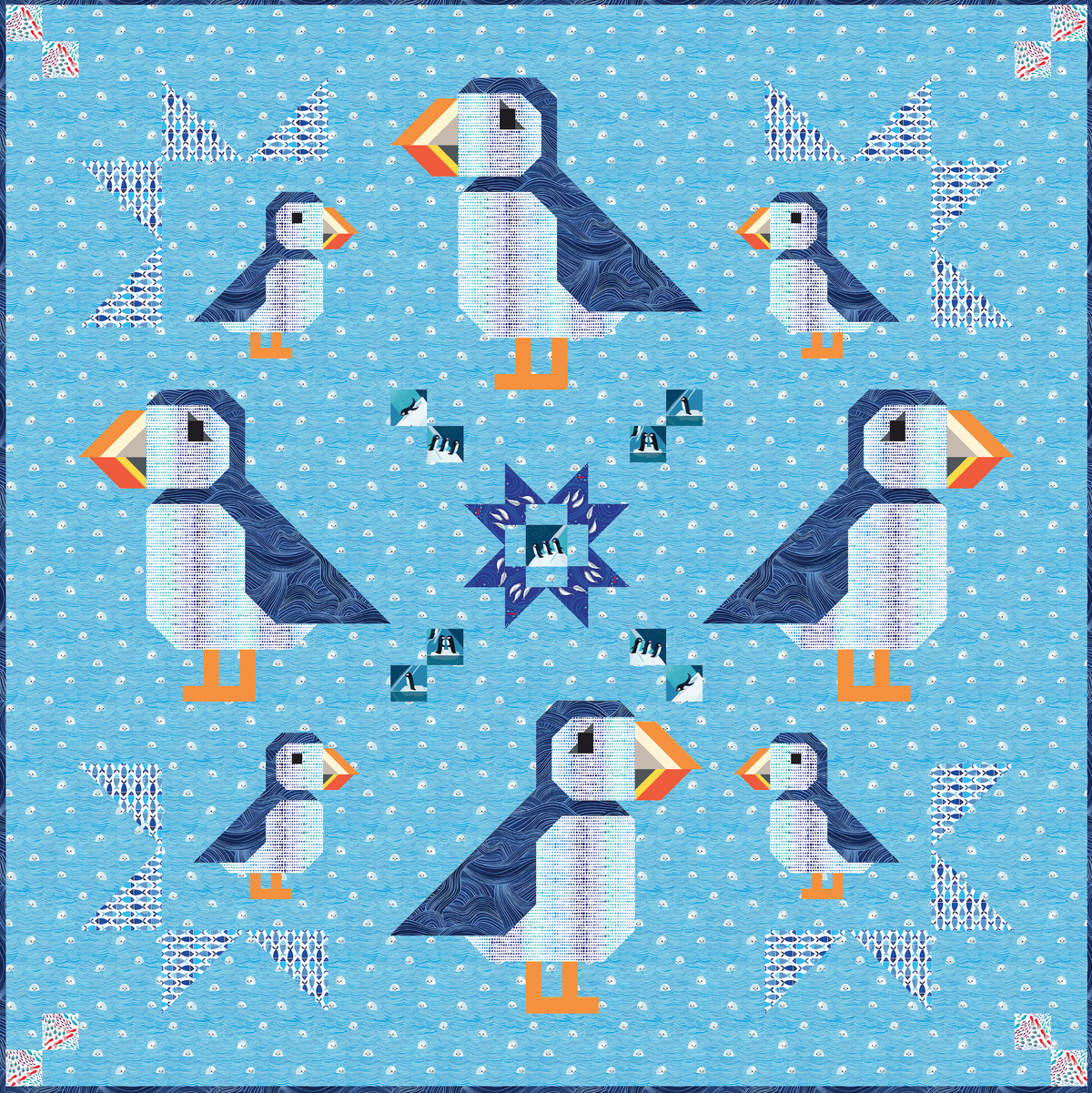 Puffin Star Quilt Pattern