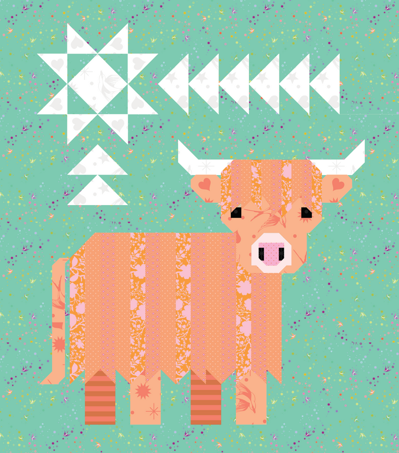 Cattle Call - A Highland Coo Quilt Pattern