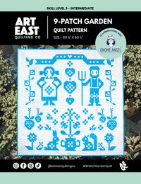 9-Patch Garden Quilt – A Collaborative Design with "Gnome Angel"