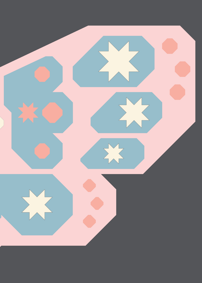 Night Flutter Quilt Kit Cotton Candy Version (Solids) - shipping in May!