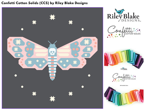 Night Flutter Quilt Kit Cotton Candy Version (Solids) - shipping in May!