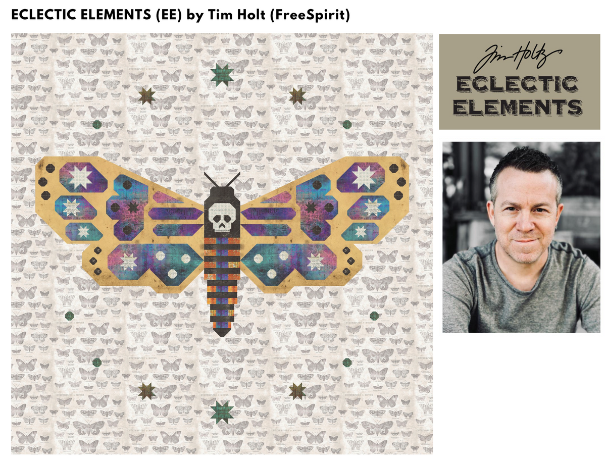 Night Flutter – A Death’s-Head Hawkmoth Quilt Pattern