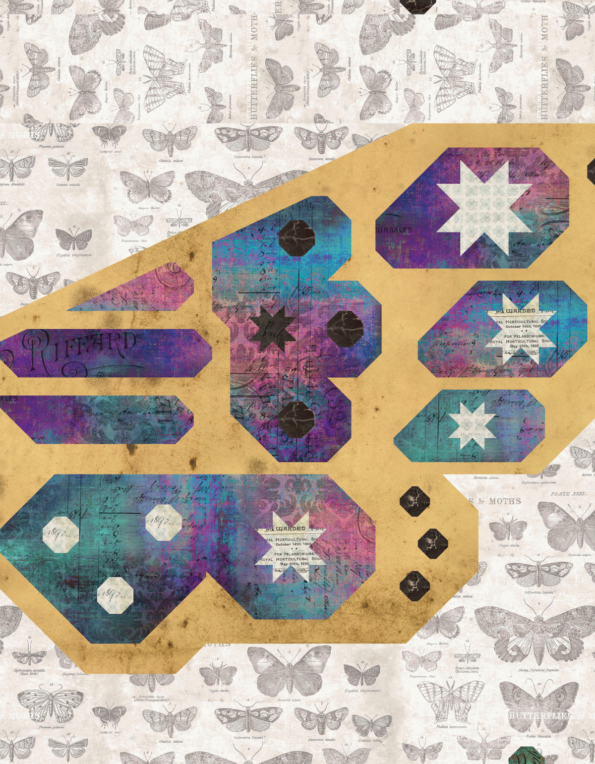 Night Flutter Quilt Kit (Tim Holtz) - shipping in June!