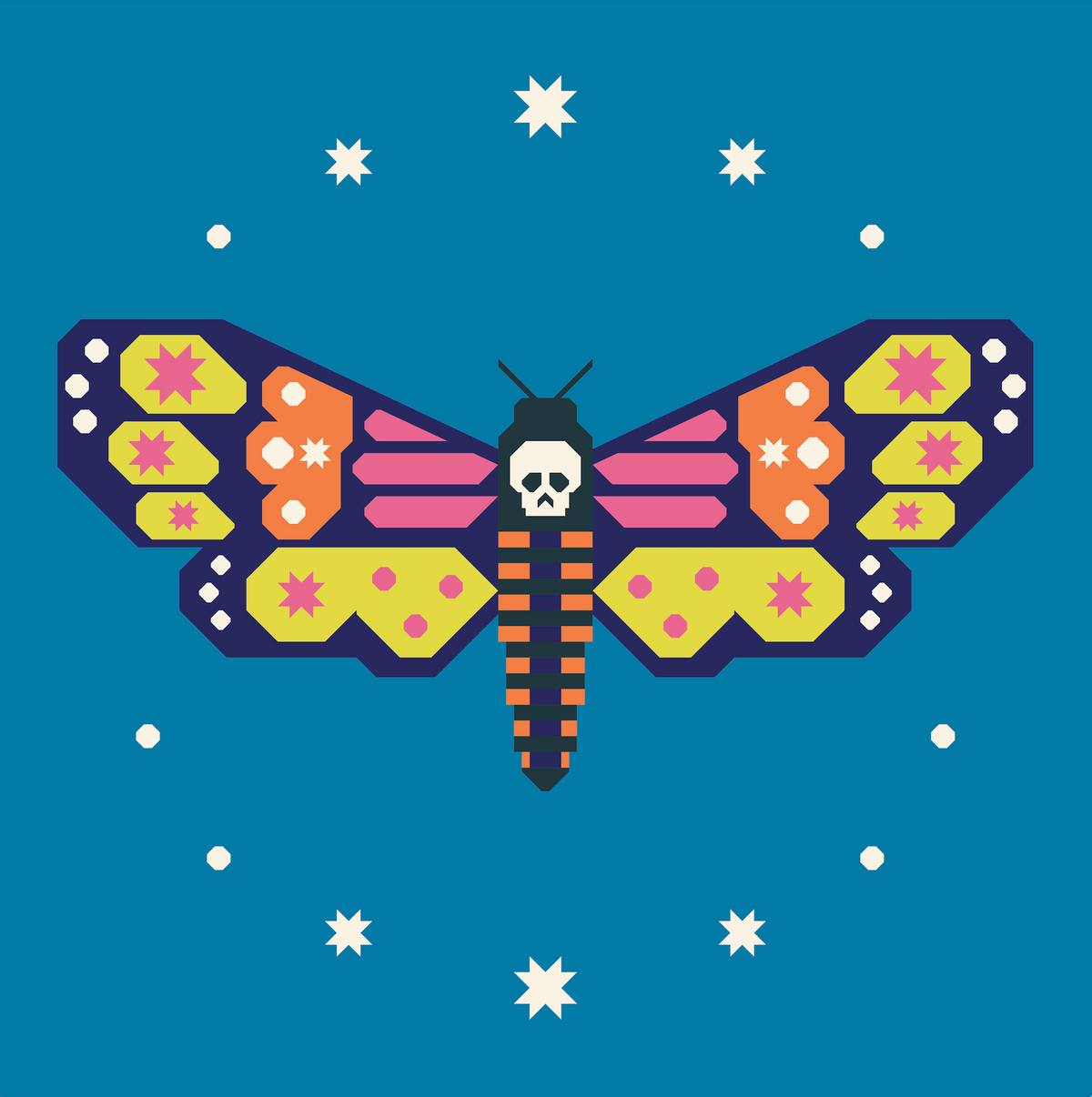 Night Flutter Quilt Kit Original Version (Solids) - shipping in May!