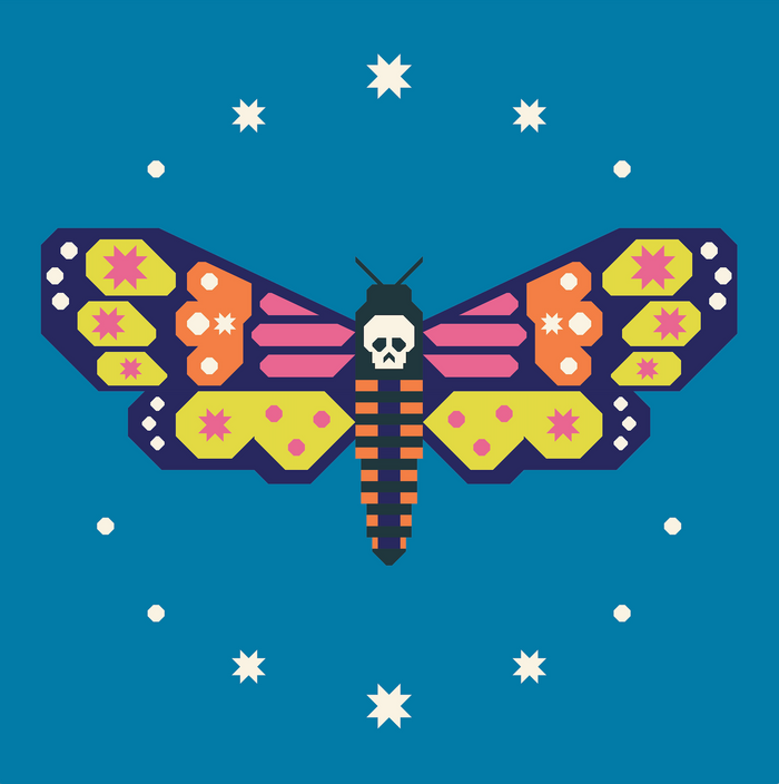 Night Flutter Quilt Kit Original Version (Solids) - shipping in May!