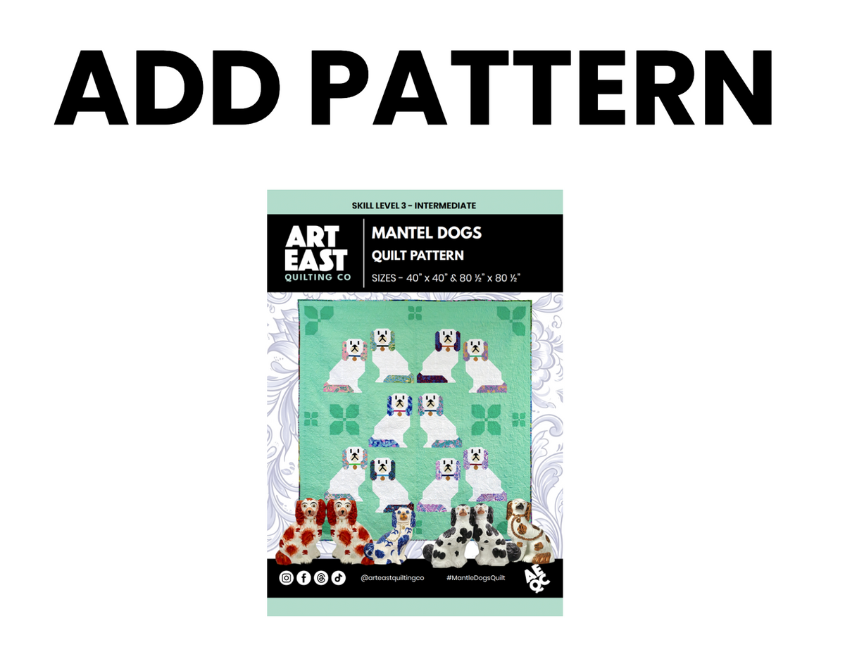 Mantel Dogs Large Quilt Kit with Fableism Indian Block Prints Version - shipping in May!