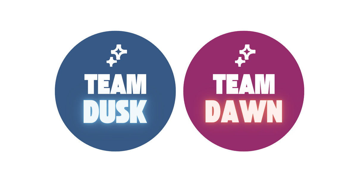 Team Dusk & Team Dawn Buttons