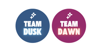 Team Dusk & Team Dawn Buttons
