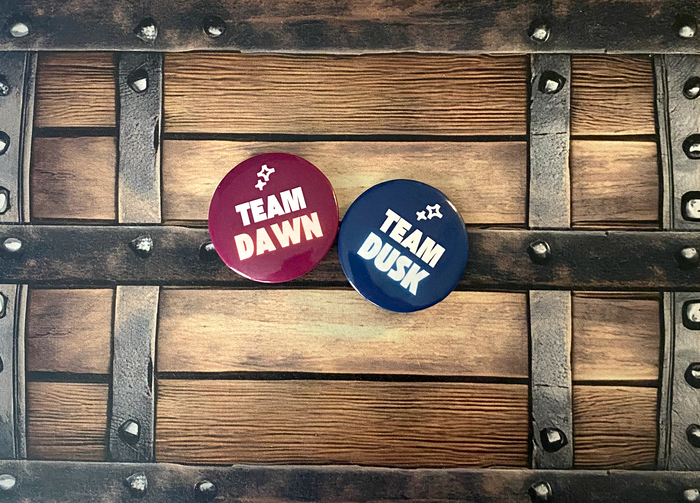 Team Dusk & Team Dawn Buttons