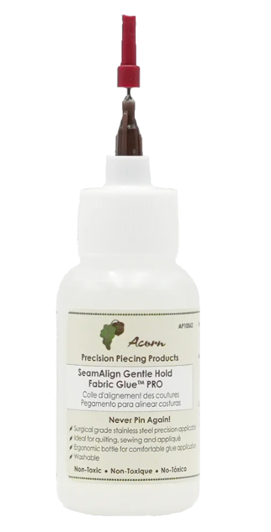 SeamAlign Gentle Hold Fabric Glue - PRO Applicator 1 oz