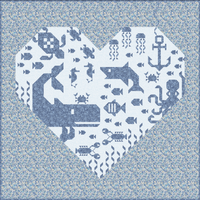 PREORDER - Heart of the Ocean Quilt Kit — LIBERTY Edition