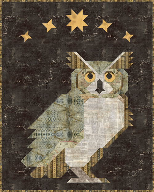 PREORDER - Night Owl Quilt Kit - Tim Holtz Version