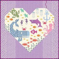 PREORDER - Heart of the Ocean Quilt Kit featuring Sticks & Stones by Tula Pink
