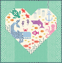 PREORDER - Heart of the Ocean Quilt Kit featuring Sticks & Stones by Tula Pink