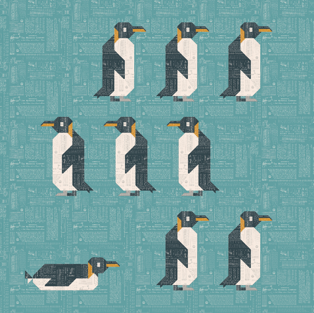Waddle Brigade - A Penguin Quilt Pattern