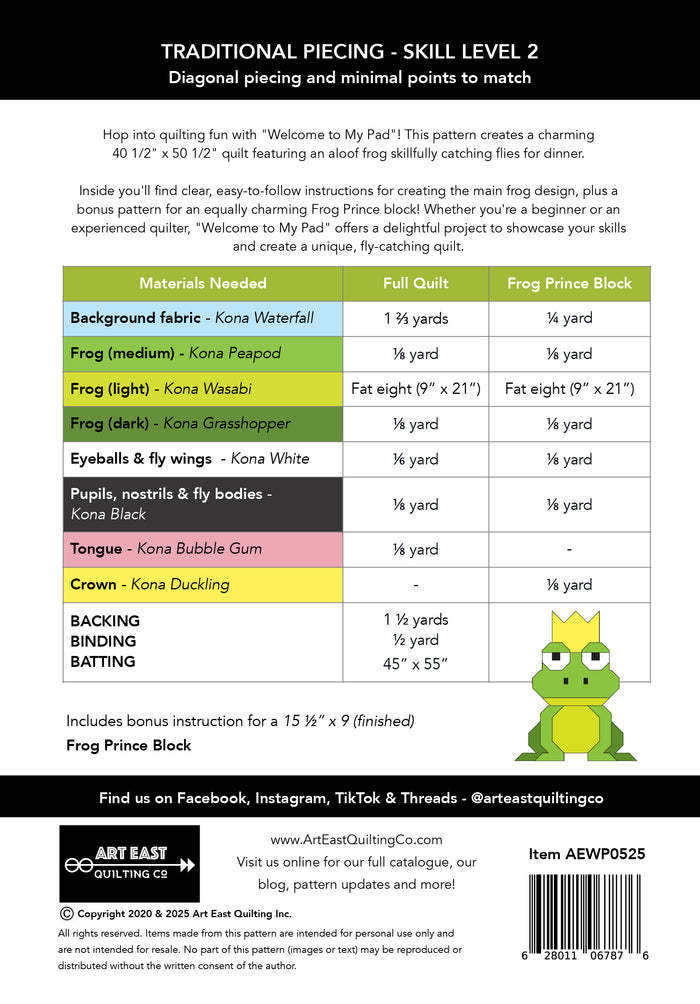 Welcome to My Pad Quilt Pattern